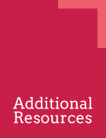 Pink rectangle with the words Additional Resources